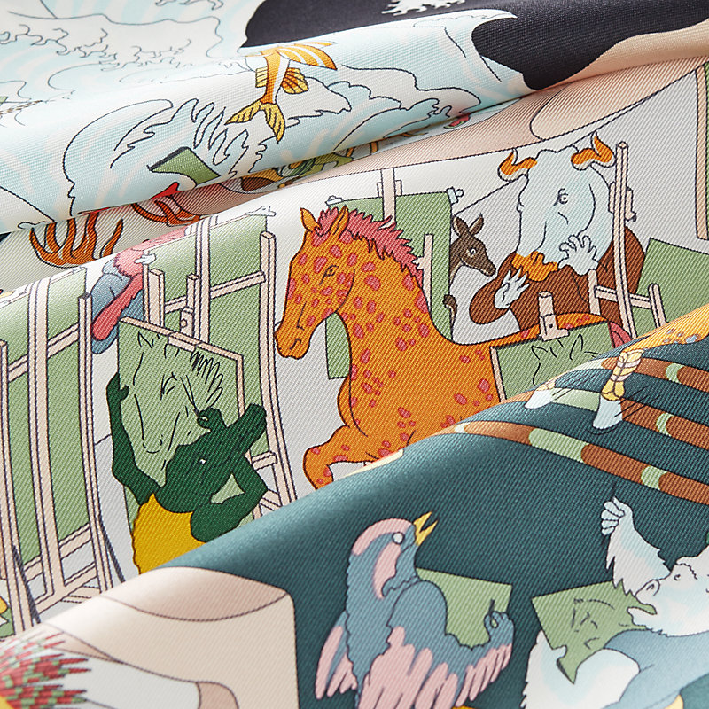 【バリエーション豊富】 HERMES カレ 90☆Academia Hippica Academia Hippica scarf 90 | Hermès USA